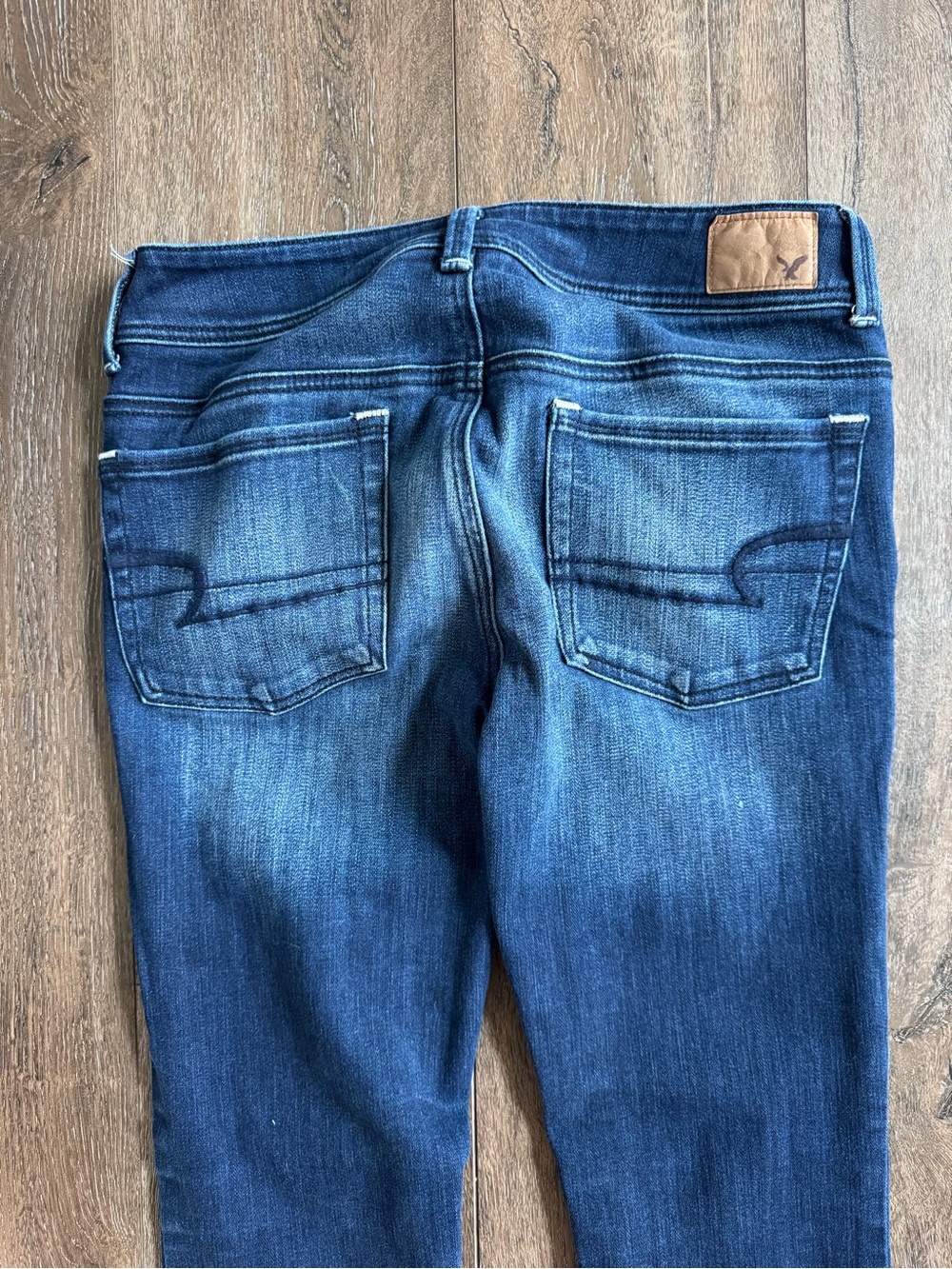 American Eagle Outfitters Y2K Dark Blue Flare Bootcut Jeans Women’s Size 6 - Picture 9 of 9